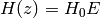 H(z) = H_0 E